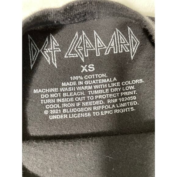 Def Leppard Roaring Leopard Graphic Tee Black XS - Picture 6 of 6